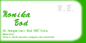 monika bod business card